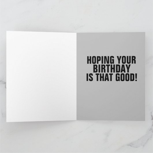 IK HEB VANDAAG GEOPEND! FUNNY BIRTHDAY-KAARTEN VOO KAART (Binnen)