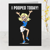 IK HEB VANDAAG GEOPEND! FUNNY BIRTHDAY-KAARTEN VOO KAART (Gele Bloem)