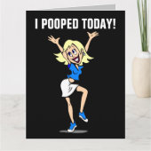 IK HEB VANDAAG GEOPEND! FUNNY BIRTHDAY-KAARTEN VOO KAART (Voorkant)