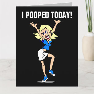 IK HEB VANDAAG GEOPEND! FUNNY BIRTHDAY-KAARTEN VOO KAART