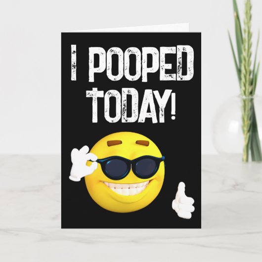 IK HEB VANDAAG GEOPEND! FUNNY GREETING BIRTHDAY CA KAART (Voorkant)