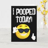 IK HEB VANDAAG GEOPEND! FUNNY GREETING BIRTHDAY CA KAART (Gele Bloem)