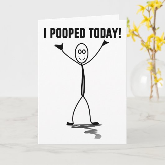 IK HEB VANDAAG GEOPEND! FUNNY HALLO KAARTEN (Gele Bloem)