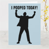 IK HEB VANDAAG GEOPEND! FUNNY OVER DE HILL BIRTHDA KAART (Gele Bloem)