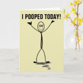 IK HEB VANDAAG GEOPEND! FUNNY OVER DE HILL BIRTHDA KAART (Gele Bloem)