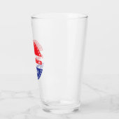 Ik heb vandaag gepaardgeglijen glas (Links)