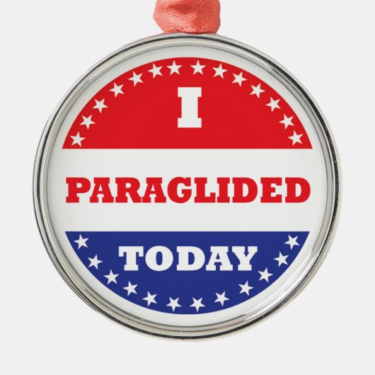 Ik heb vandaag geparkeerd metalen ornament (Voorkant)