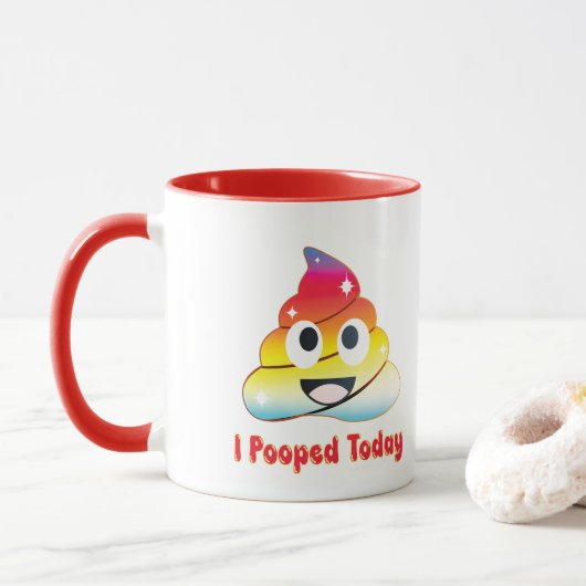 ik heb vandaag gepoept mok (Met donut)