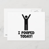 Ik heb vandaag gepoold. briefkaart (Voorkant / Achterkant)