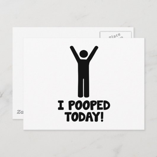 Ik heb vandaag gepoold. briefkaart (Voorkant / Achterkant)