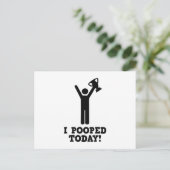Ik heb vandaag gepoold. briefkaart (Staand voorkant)