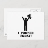 Ik heb vandaag gepoold. briefkaart (Voorkant / Achterkant)