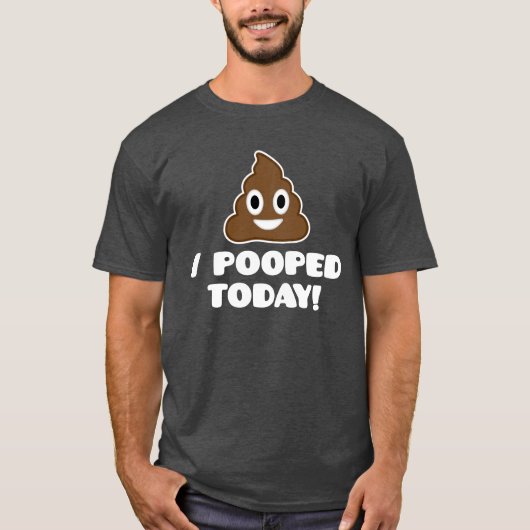 Ik heb vandaag gepoold. (emoji shirt) t-shirt (Voorkant)