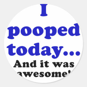 Ik heb vandaag gepoold en het was Geweldige Ronde Sticker