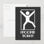 Ik heb vandaag gepoold - Fart Jokes die boyvriend Briefkaart (Voorkant / Achterkant)