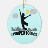 Ik heb vandaag gepoold keramisch ornament (Links)