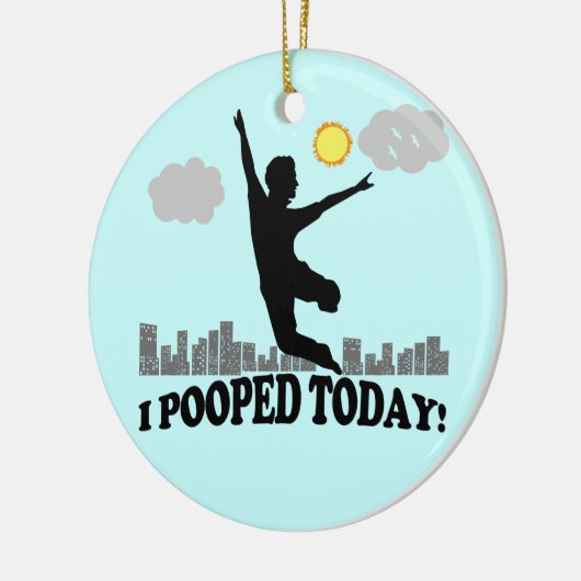 Ik heb vandaag gepoold keramisch ornament (Links)