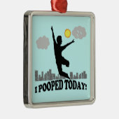 Ik heb vandaag gepoold metalen ornament (Rechts)