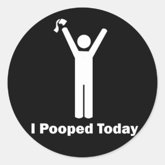 Ik heb vandaag gepoold ronde sticker