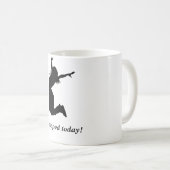 Ik heb vandaag gepoopt. Grappig moedwillige vrouw  Koffiemok (Voorkant rechts)