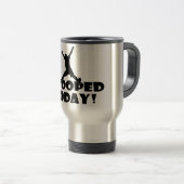 Ik heb vandaag gepoopt. Hilarious Funny Travel Mug Reisbeker (Voorkant rechts)