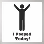 ik heb vandaag gepoopt poster (Voorkant)