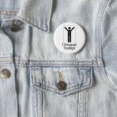 Ik heb vandaag gepoopt ronde button 5,7 cm (In situ)