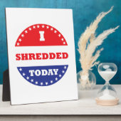 Ik heb vandaag geshredderd fotoplaat (Zijkant)