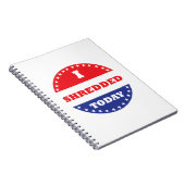 Ik heb vandaag geshredderd notitieboek (Rechterzijde)