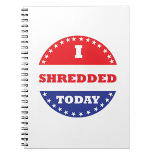 Ik heb vandaag geshredderd notitieboek