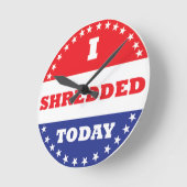 Ik heb vandaag geshredderd ronde klok (Hoek)