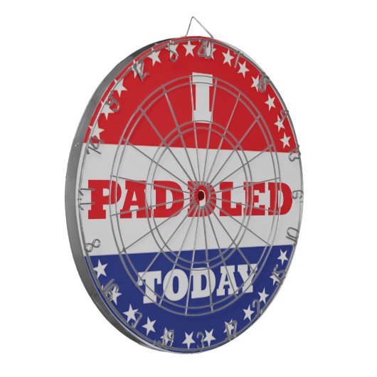 Ik heb vandaag gezadeld dartbord (Voorkant Links)