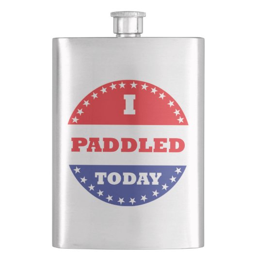 Ik heb vandaag gezadeld heupfles (Voorkant)