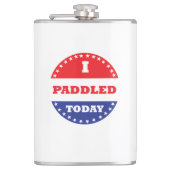 Ik heb vandaag gezadeld heupfles (Voorkant)