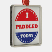 Ik heb vandaag gezadeld metalen ornament (Rechts)