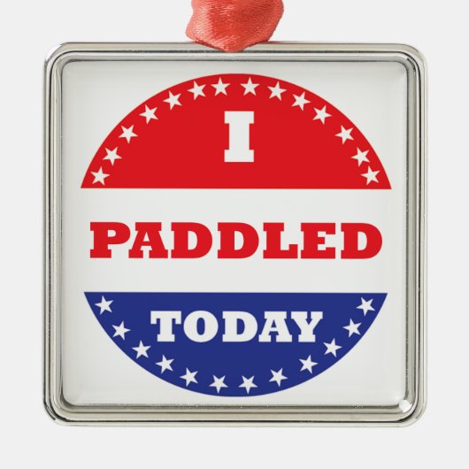 Ik heb vandaag gezadeld metalen ornament (Voorkant)