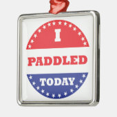 Ik heb vandaag gezadeld metalen ornament (Links)