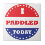 Ik heb vandaag gezadeld tegeltje (Voorkant)