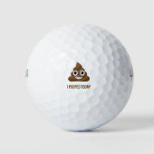 Ik heb vandaag grappig Emoticon gepoold Golfballen (Voorkant)
