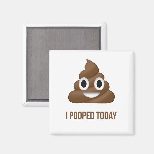 Ik heb vandaag grappig Emoticon gepoold Magneet (Voorkant / Achterkant)