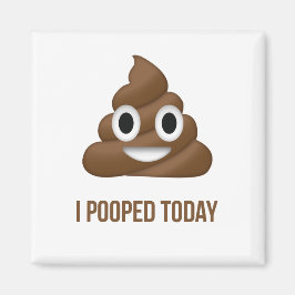 Ik heb vandaag grappig Emoticon gepoold Magneet