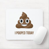 Ik heb vandaag grappig Emoticon gepoold Muismat (Met muis)