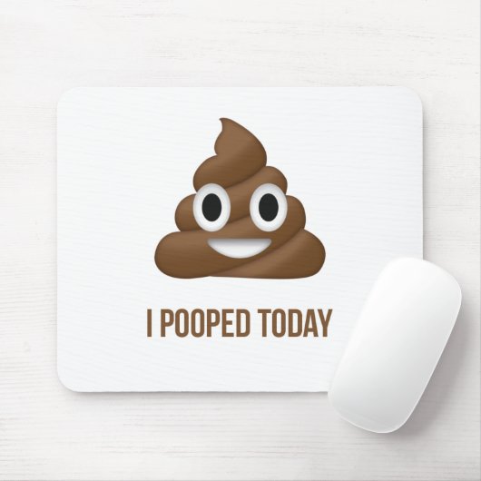 Ik heb vandaag grappig Emoticon gepoold Muismat (Met muis)