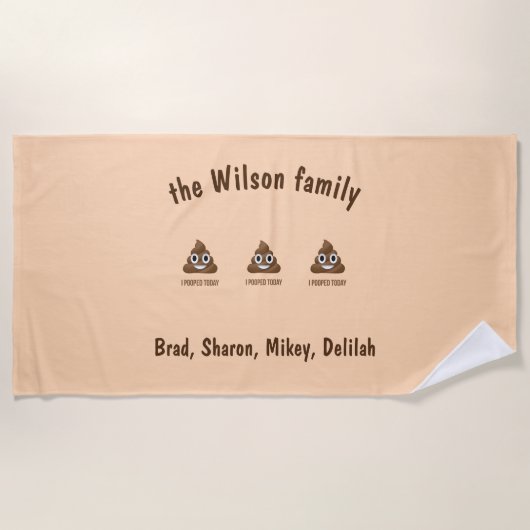 Ik heb vandaag grappig Emoticon gepoold Strandlaken (Voorkant)