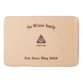 Ik heb vandaag grappig Emoticon geportretteerd Badmat (Voorkant)