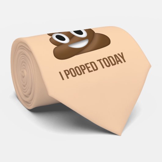 Ik heb vandaag grappig Emoticon geportretteerd Stropdas (Opgerold)
