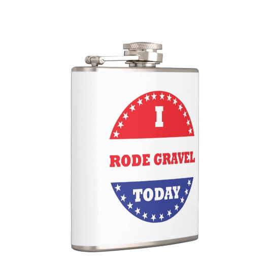 Ik heb vandaag grind gereden heupfles (Rechts)