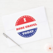 Ik heb vandaag grind gereden ronde sticker (Envelop)