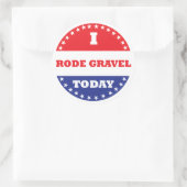 Ik heb vandaag grind gereden ronde sticker (Tas)