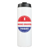 Ik heb vandaag grind gereden thermosbeker (Voorkant)